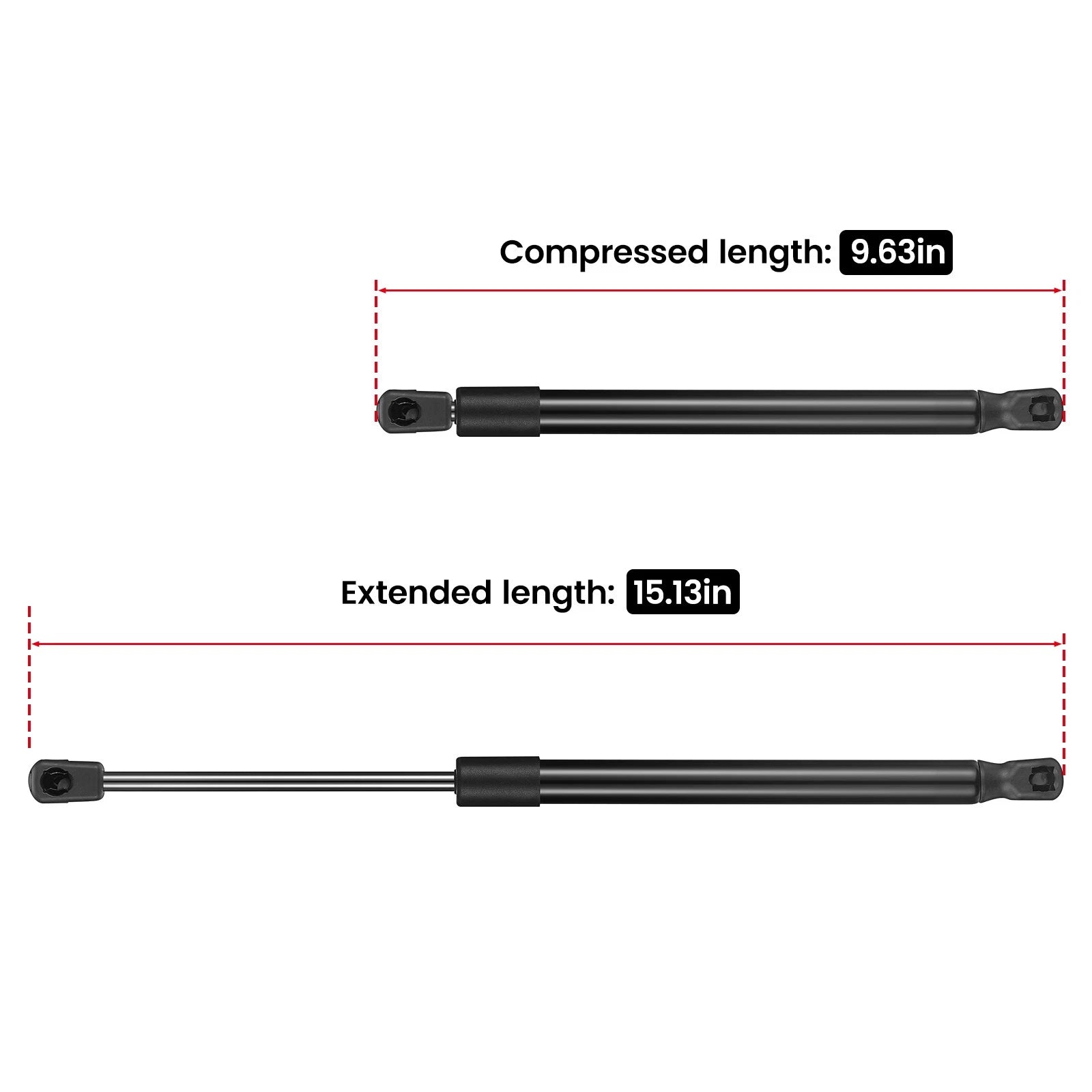 2X Front Hood Lift Supports for Hyundai Sonata (2011–2014)