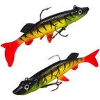 Set of 5 Silicone Jig Head Lures 9.3cm 15g for Bass