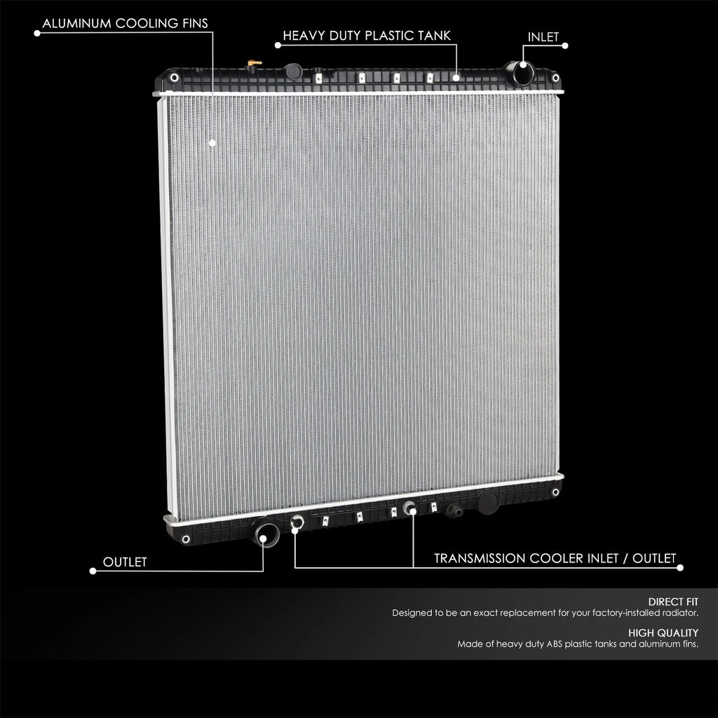 2-Row Aluminum Radiator for Western Star 4900EX/4900FA/4900SA (2011–2012)