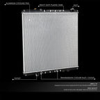 2-Row Aluminum Radiator for Western Star 4900EX/4900FA/4900SA (2011–2012)