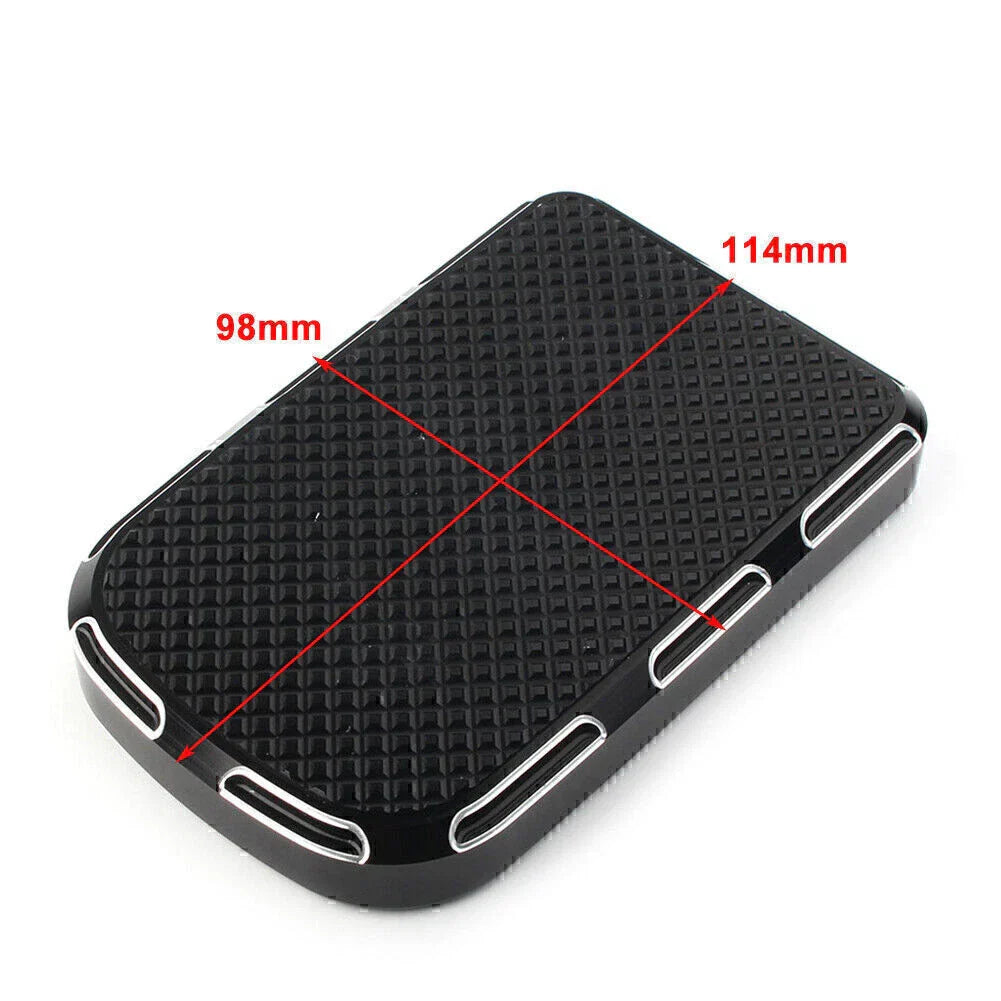 Black CNC Brake Pedal Pad Cover for Harley Touring Electra Street Tri Glide (2009-2023)