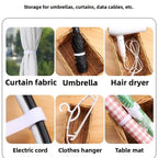 Reusable fastening straps for cable cord organizer (5M, black, gray, white)
