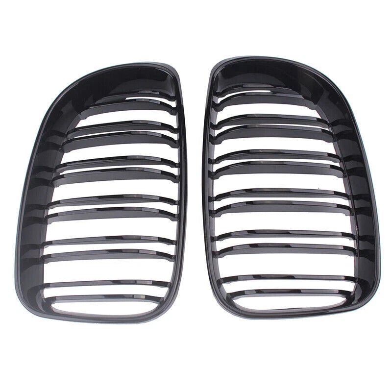 Pair Front Bumper Grille for BMW 1 Series E81 E82 E87 E88 (2007–2013) Black