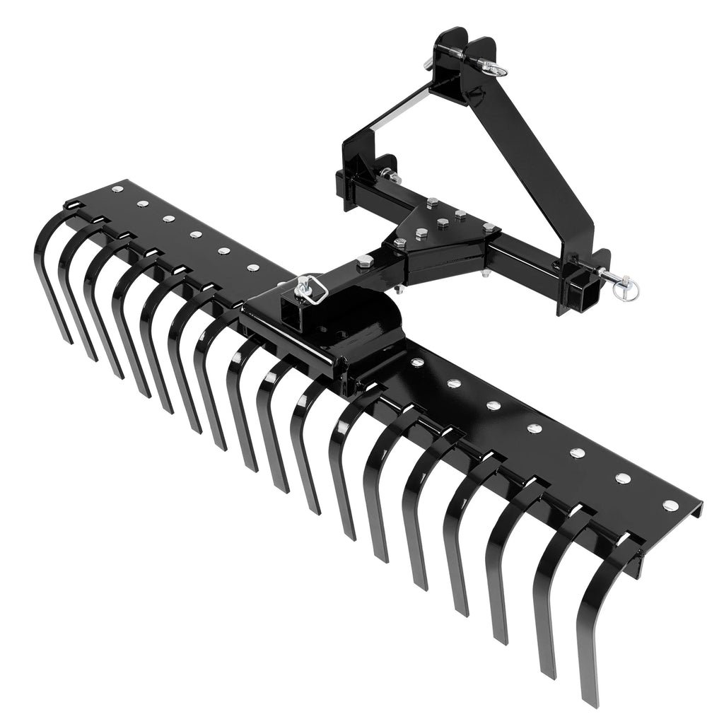 50-Inch Black Landscape Rake Comb for Class 0 Tractors (YYYY–YYYY)