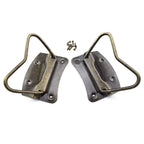 Set of 4 Antique Bronze Wooden Box Pull Handles for Suitcase, Toolbox, Jewelry Box