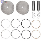 2X Crankshaft Engine Piston for Yamaha XV750 (1981–1990) 4X7-11637-00-00, 4X7-11635-00-00