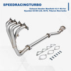 Exhaust Header Manifold 4-2-1 Kit for Hyundai Tiburon (2003–2008) 2.0L 4CYL