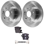 Set of 2 Brake Rotors and Pads for Honda Accord (2005–2007) Rear FWD