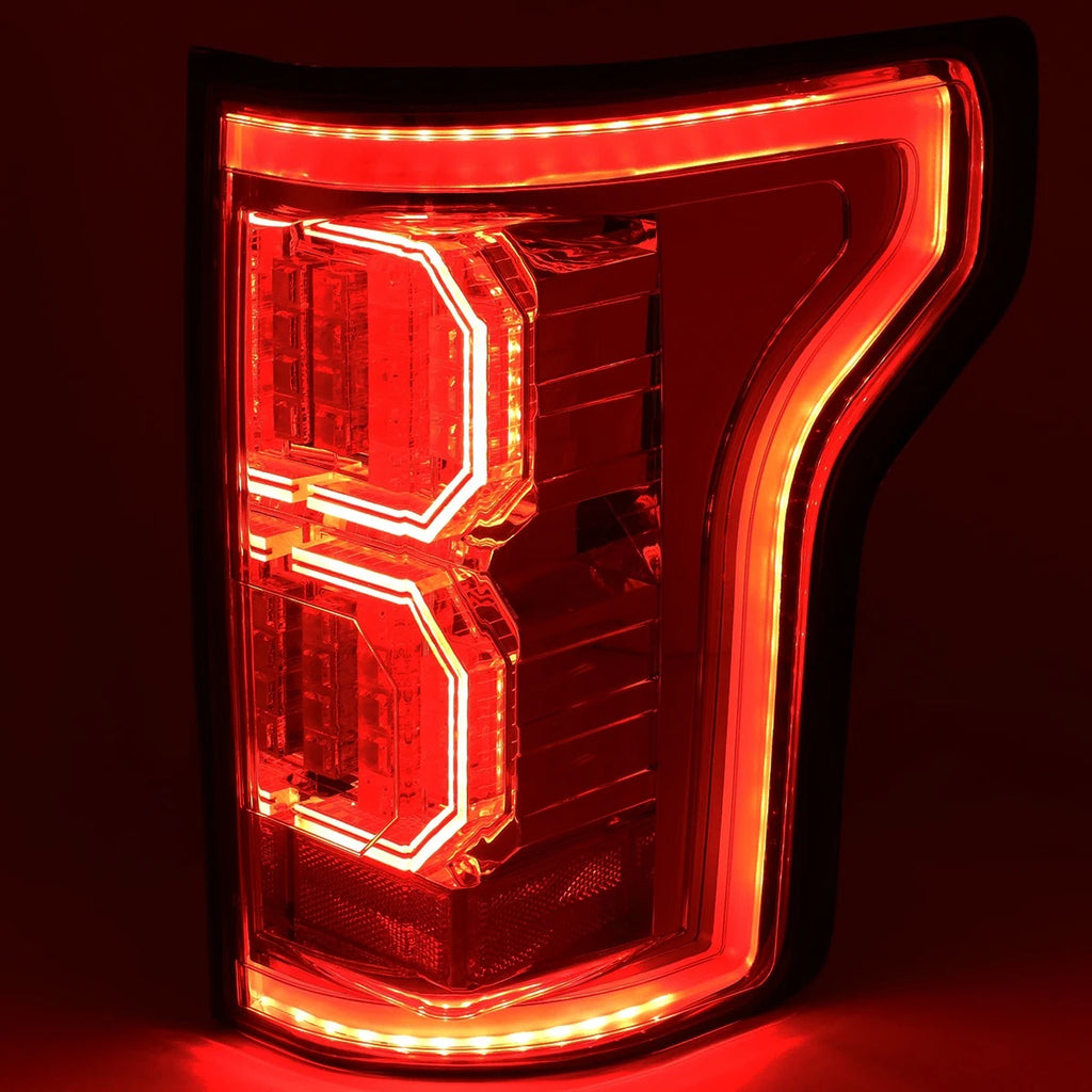 3D LED Tail Brake Light Stop Lamp for Ford F150 (2015–2017) - Smoke