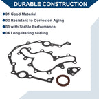 Set of 1 Engine Timing Cover Gasket TCS45291 for Ford Ranger (1990–2000)