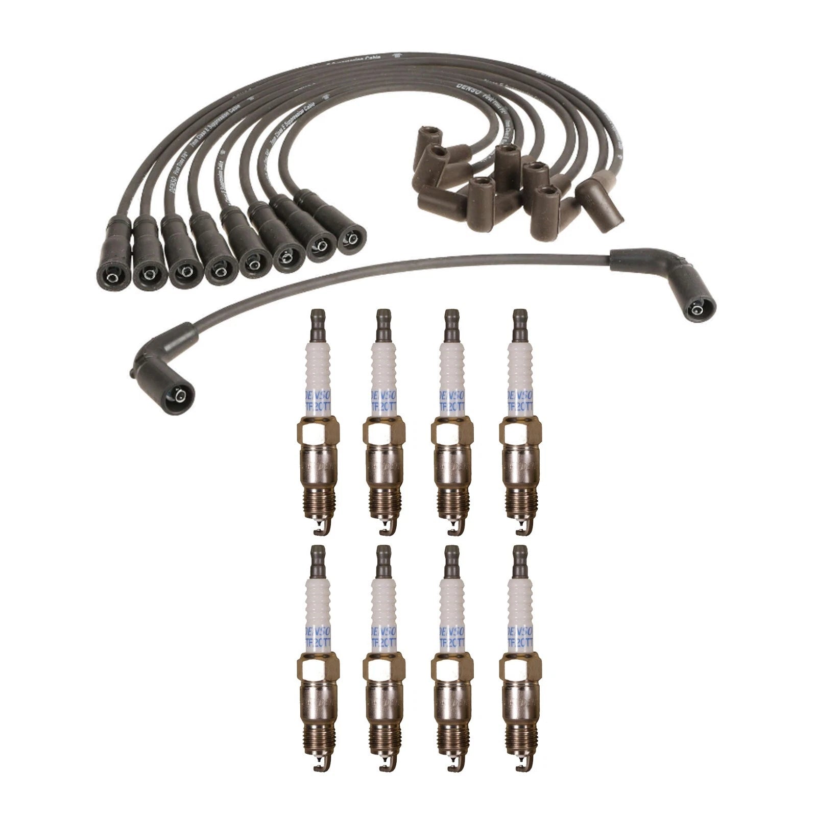 Denso Wire Set & Platinum TT Spark Plugs Kit for Chevy GMC 5.7L V8 (0.04)