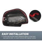 Rearview Mirror Cover Overlay Matte Black for Lexus RX330 RX300 RX350 (2003)