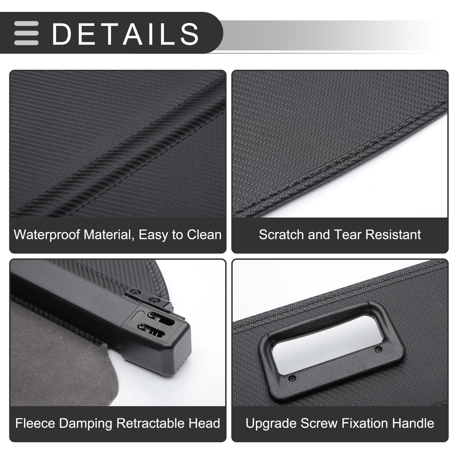 Retractable Cargo Cover for Subaru Forester (2013–2018) Black Carbon Fiber