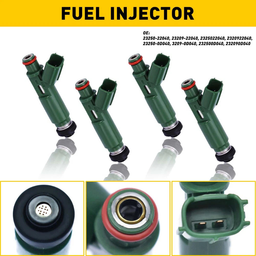Set of 4 Fuel Injectors for Toyota Celica Corolla (2000–2004)