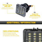LED White License Plate Lights for Toyota Tacoma (2016–2022)