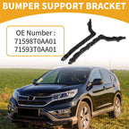 Set of 2 Rear Bumper Support Brackets for Honda CR-V (2012–2014) Black