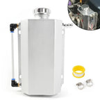 2L Universal Aluminum Radiator Coolant Overflow Tank