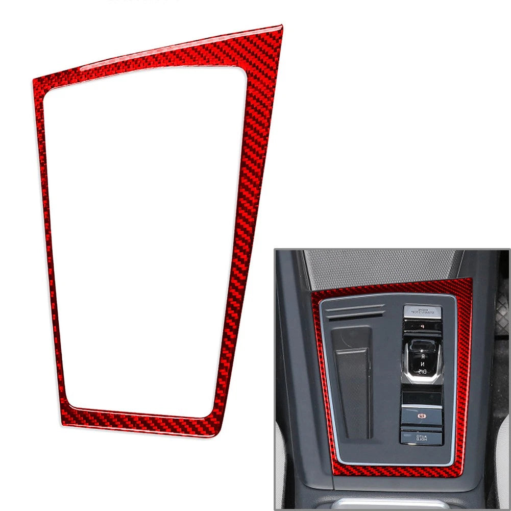 Gear Shift Panel Frame Cover Trim for Volkswagen Golf 8 MK8 (2021–2023) Red RHD