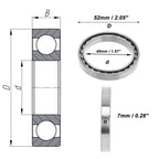 Deep Groove Ball Bearing 6808 P0 for Scooter Skateboard Wheel (40x52x7mm)