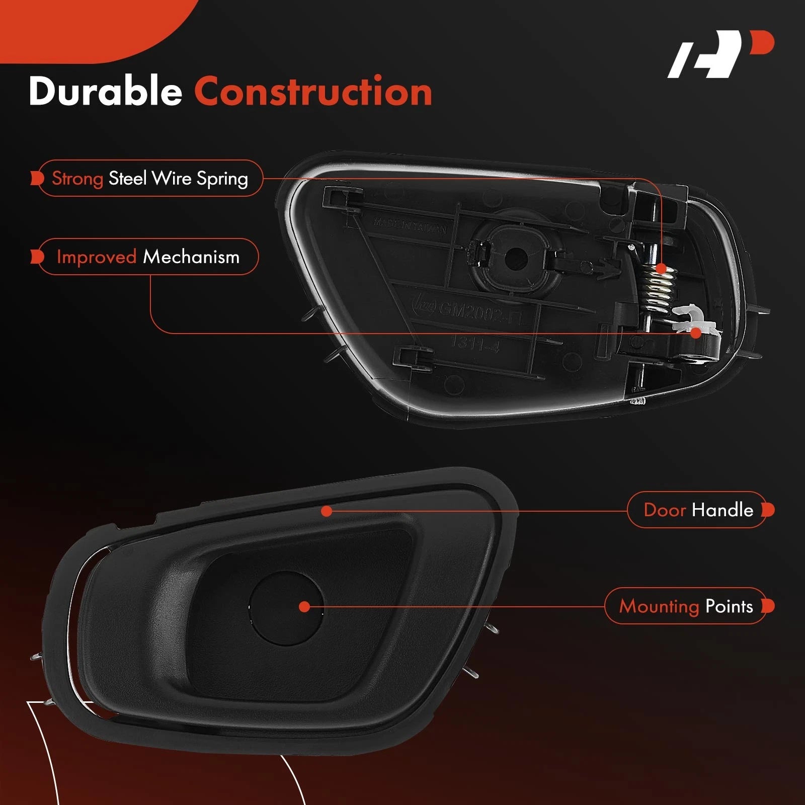 2X Front Interior Door Handle for Chevrolet Spark (2013â2016)