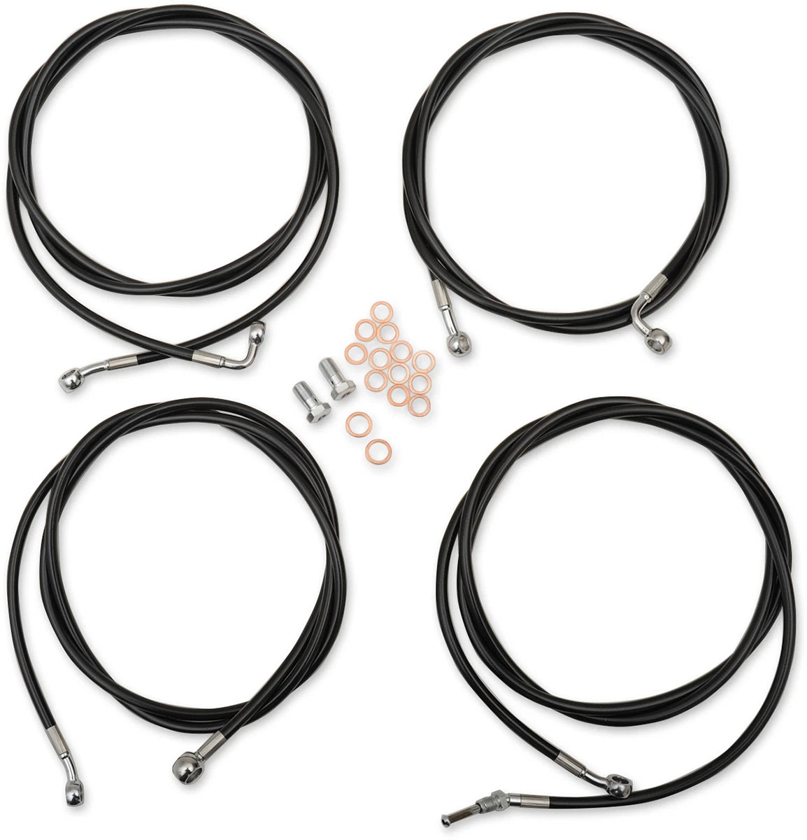 LA Choppers Handlebar Cable/Brake Line Kit for Harley (18" - 20" Ape Hanger)
