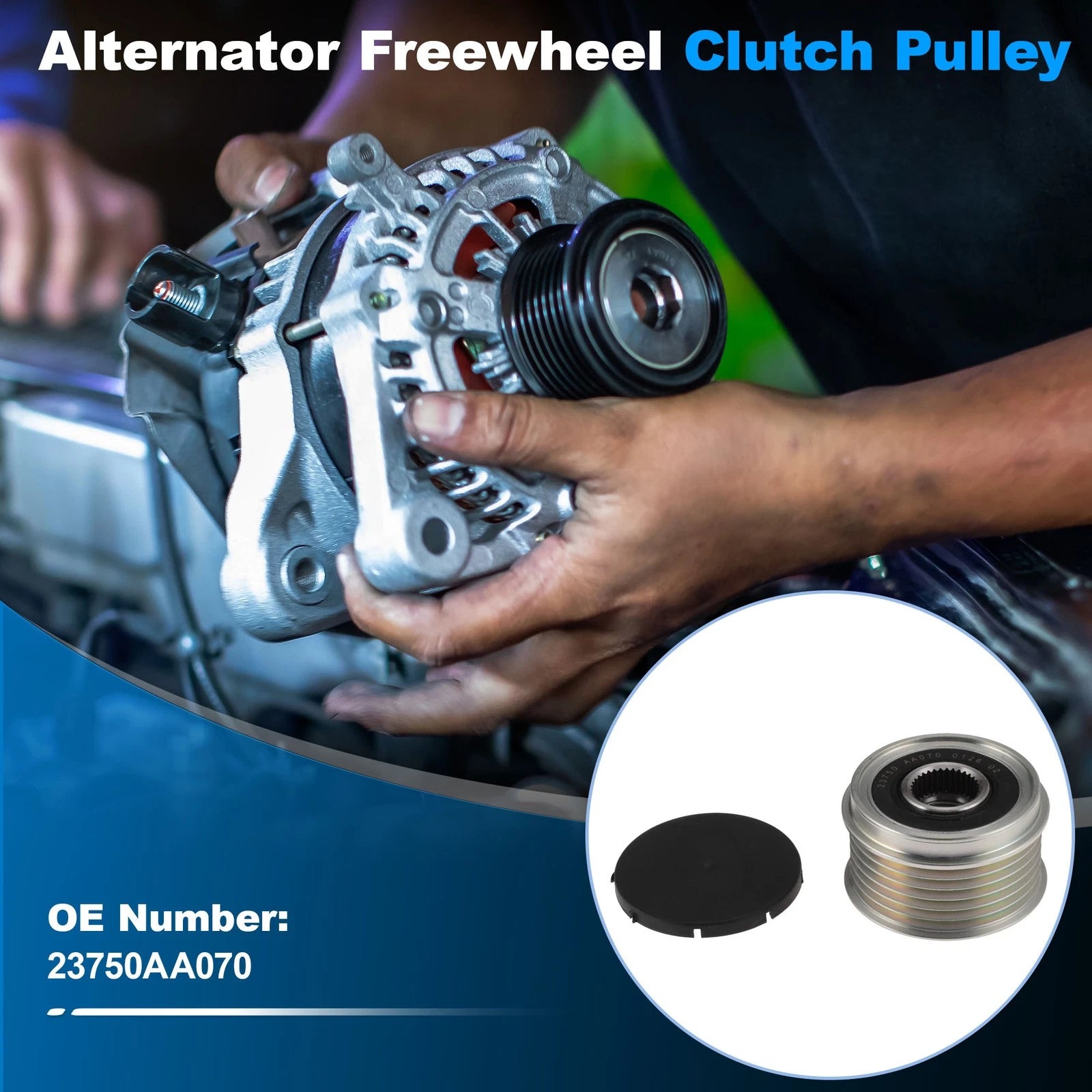 1 pcs Alternator Freewheel Clutch Pulley for Mazda 6 (2003–2005) 23750AA070