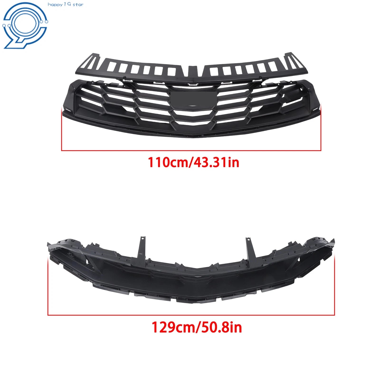 Front Bumper Upper and Lower Grill for Chevrolet Camaro RS (2019-2024)