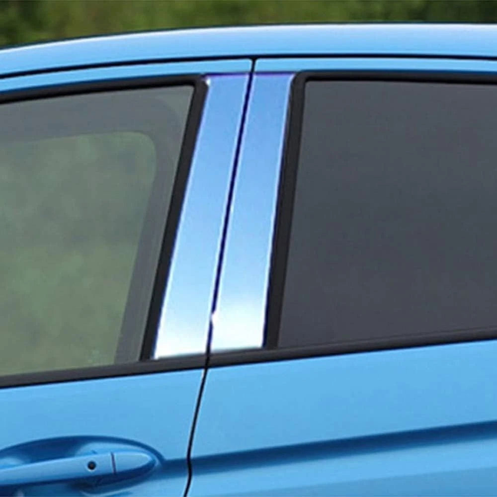 Luxury FX Stainless Steel Pillar Post Trim 4pc for Honda Fit (2015–2019)