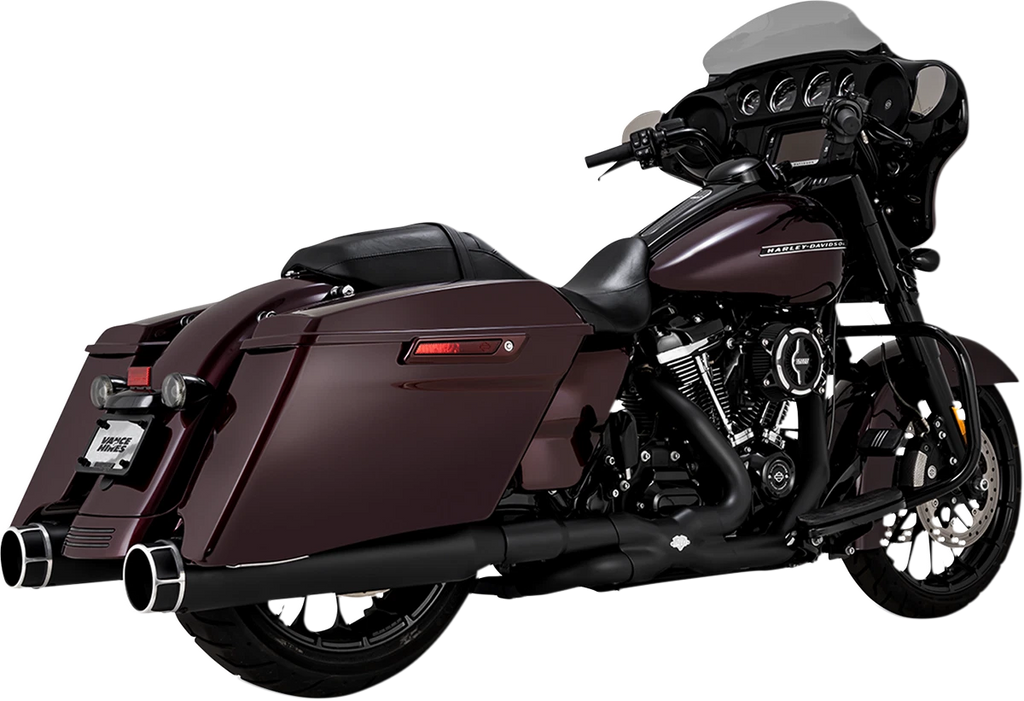 Torquer Slip-On Mufflers for Vance & Hines (4-1/2", Machine Cut, 46676)