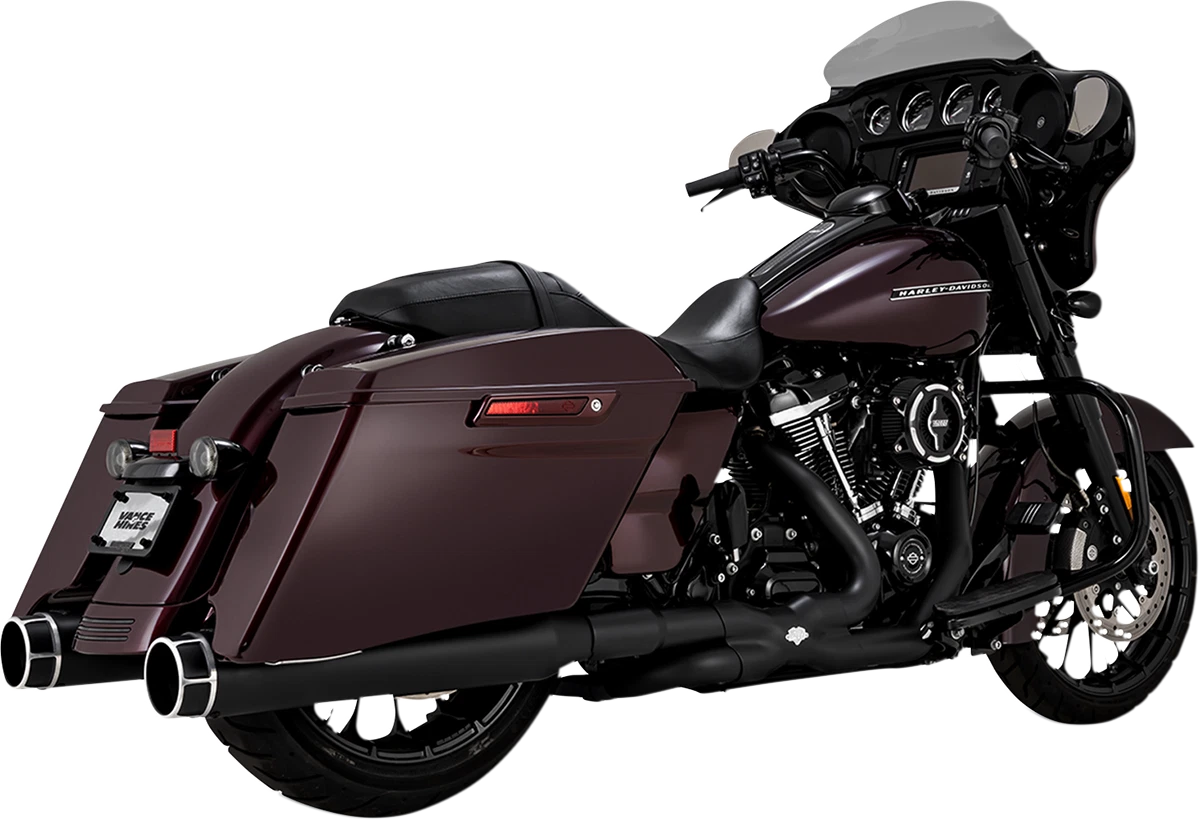 Torquer Slip-On Mufflers for Vance & Hines (4-1/2", Machine Cut, 46676)