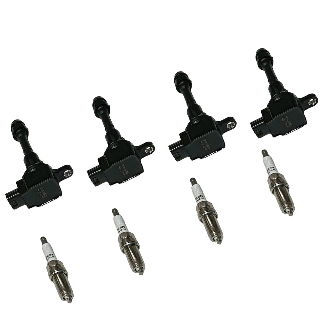 Set of 4 Ignition Coils & NGK Platinum Spark Plugs for Nissan Altima (2002–2006)