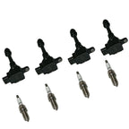 Set of 4 Ignition Coils & NGK Platinum Spark Plugs for Nissan Altima (2002–2006)