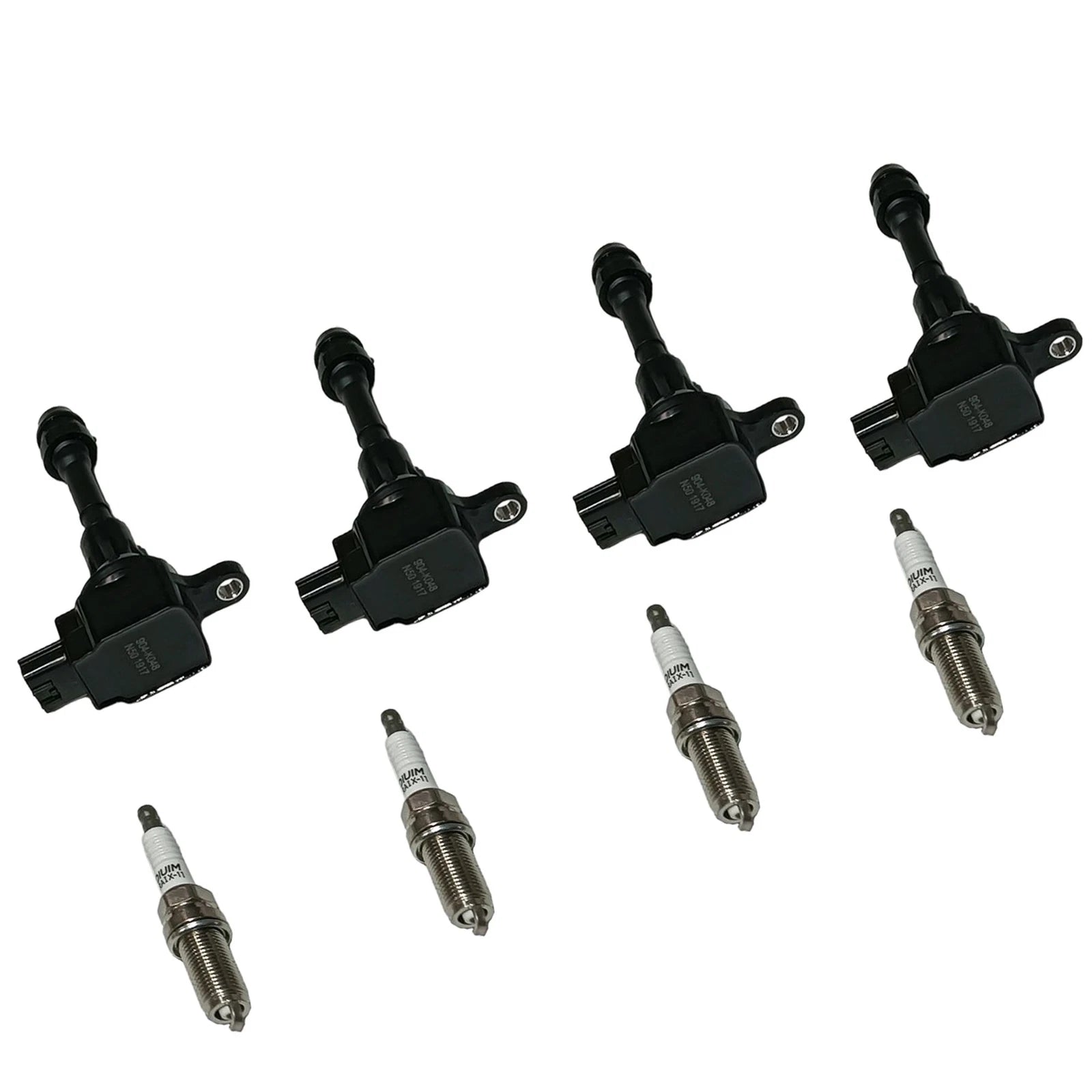 Set of 4 Ignition Coils & NGK Platinum Spark Plugs for Nissan Altima (2002–2006)