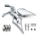 Chrome Billet Skull Blade Mirror for Honda CBR600 (1997–2006)
