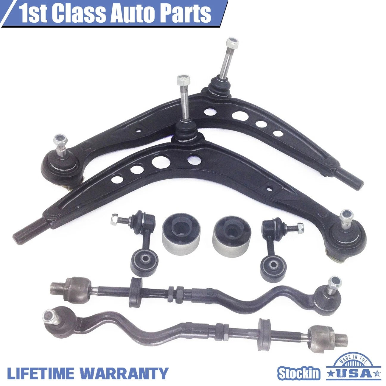 8pc Front Suspension Control Arm Kit for BMW 318i 318ti 323i 325is Z3 (1992–2002)