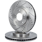 Front Drilled Slotted Brake Rotors for Chrysler Sebring Jeep Compass (2007–2016)