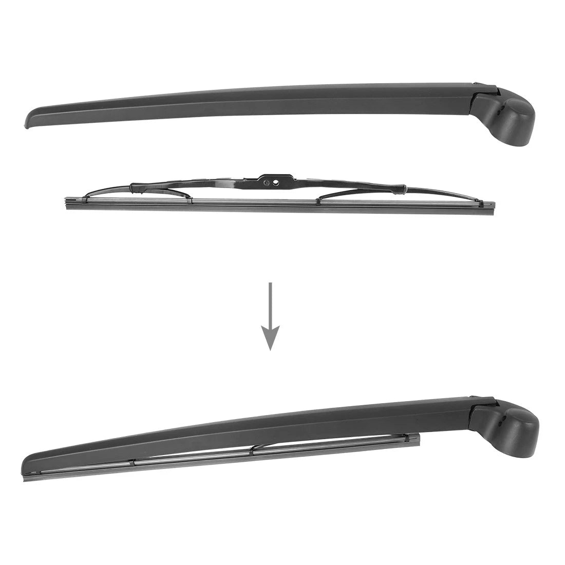 Set of 2 Rear Windshield Wiper Blade Arms for Audi A3 (2003–2013) 430mm