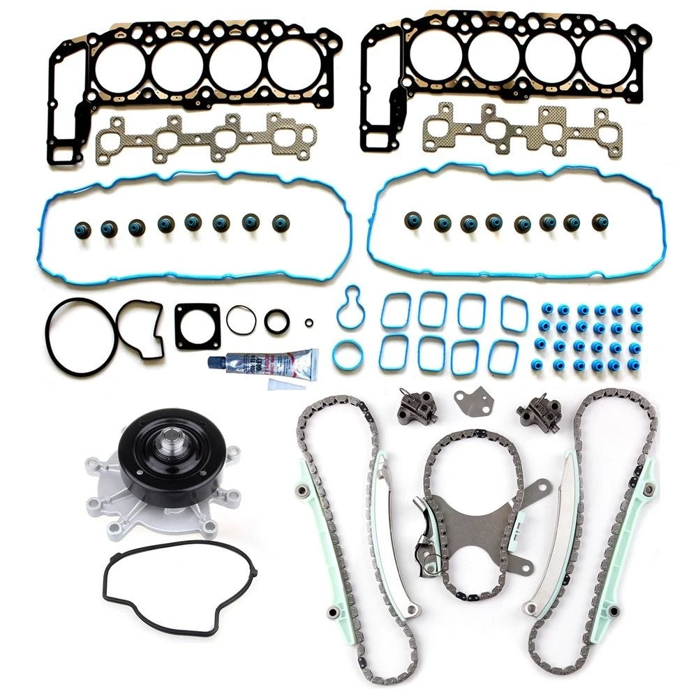 Water Pump & Timing Chain Kit Head Gasket Set for Dodge Durango (2002–2003)