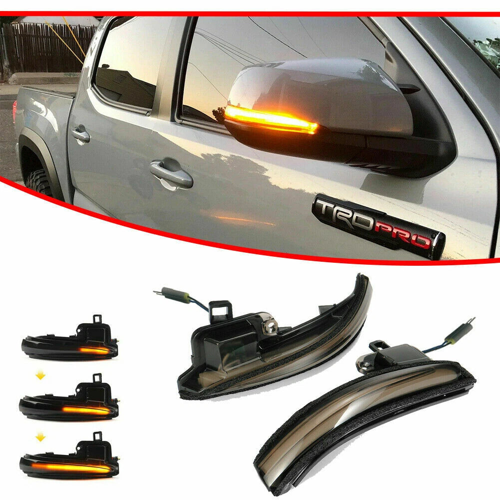 Smoked Sequential LED Side Mirror Signal Light for Toyota Alphard Vellfire (2016–2023)