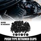 50 Pcs Push Type Retainer Clips No. 0155305323 for Nissan Frontier (2005–2019)