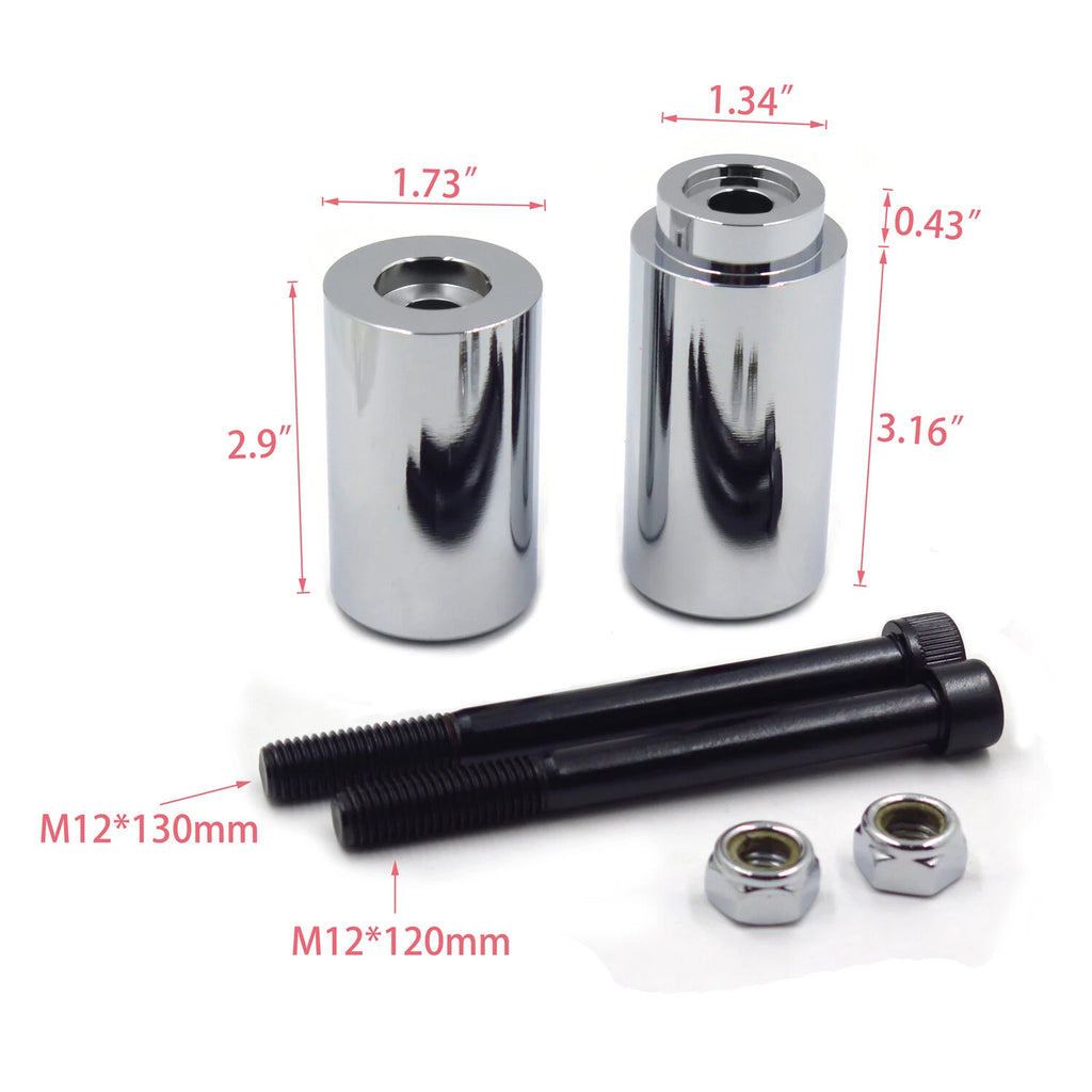 Frame Slider Crash Protector for Kawasaki ZX7R (1996–2003) - Chrome