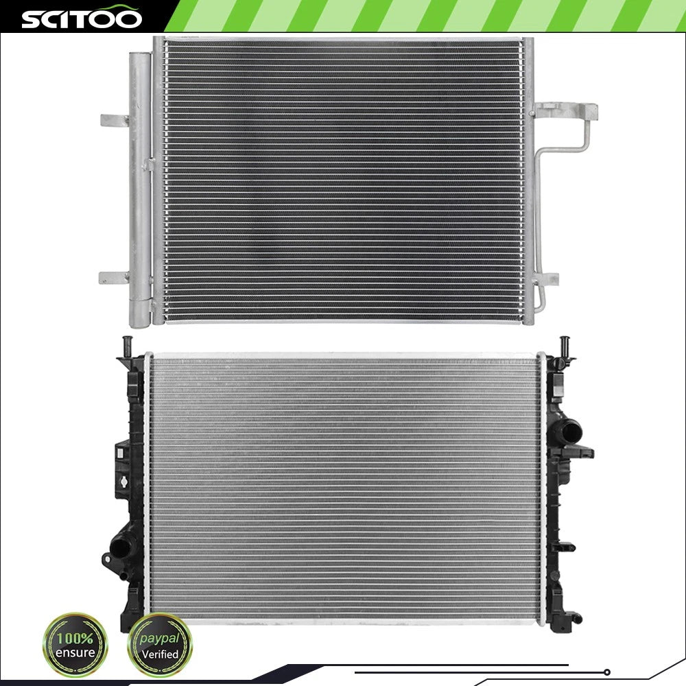 Radiator and A/C Condenser Kit for Ford Escape (2013–2016) 1.6L L4