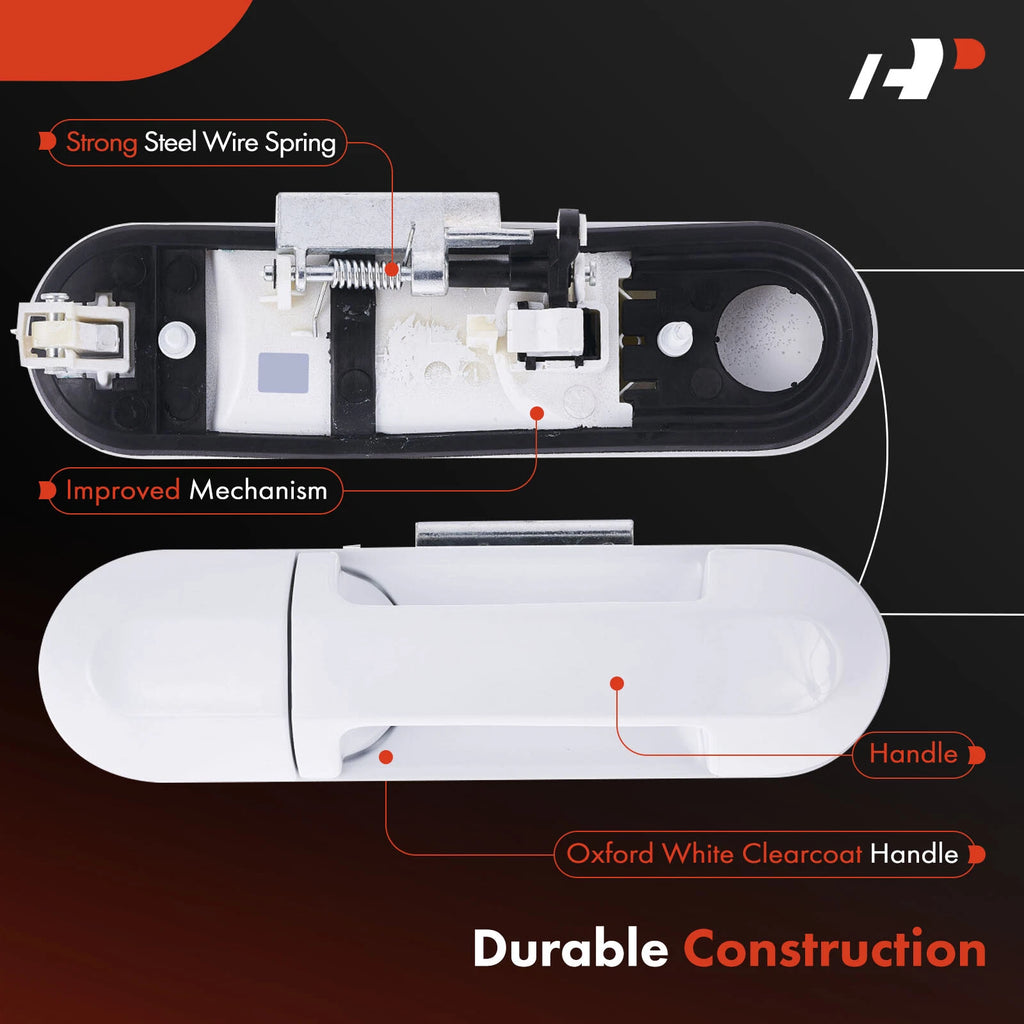 Front Right White Exterior Door Handle for Ford Explorer (2002-2010)