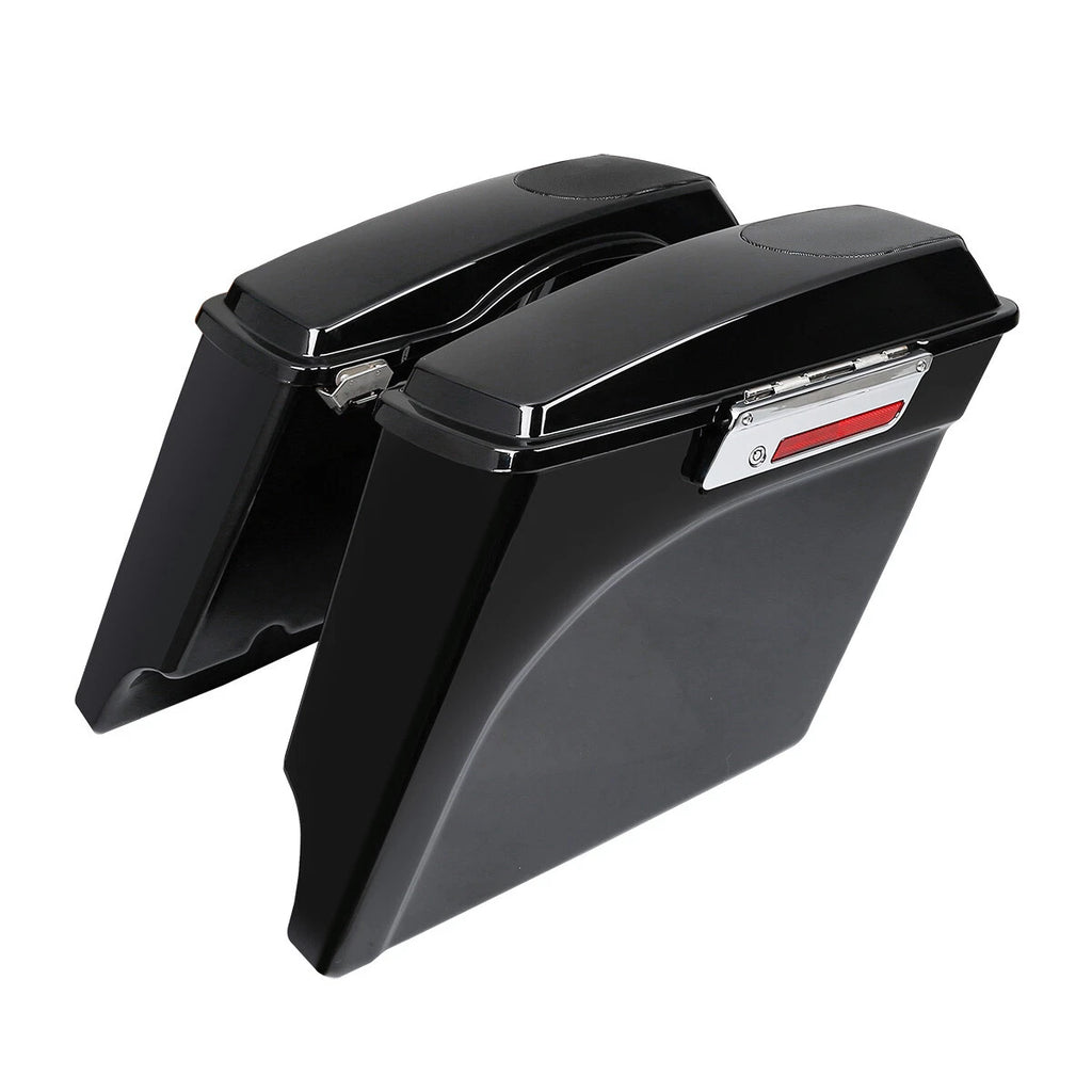 Stretched Saddlebags Speaker Lids Bracket for Harley Softail FLST (1984–2017)