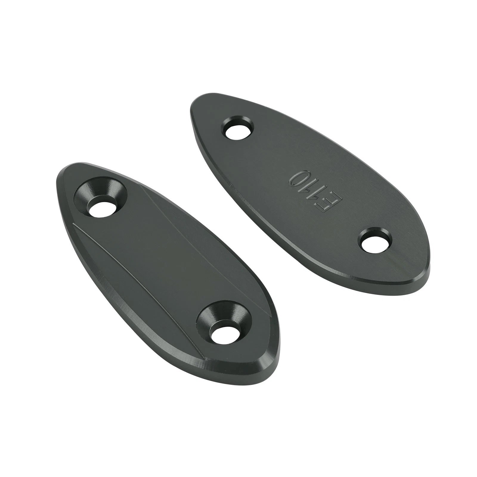 CNC Titanium Mirror Block Off Plates for Kawasaki Ninja 250 300 400 650 (2013–2022)