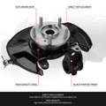 Front Passenger Loaded Wheel Bearing Knuckle Assembly for Honda Accord (2013–2016)