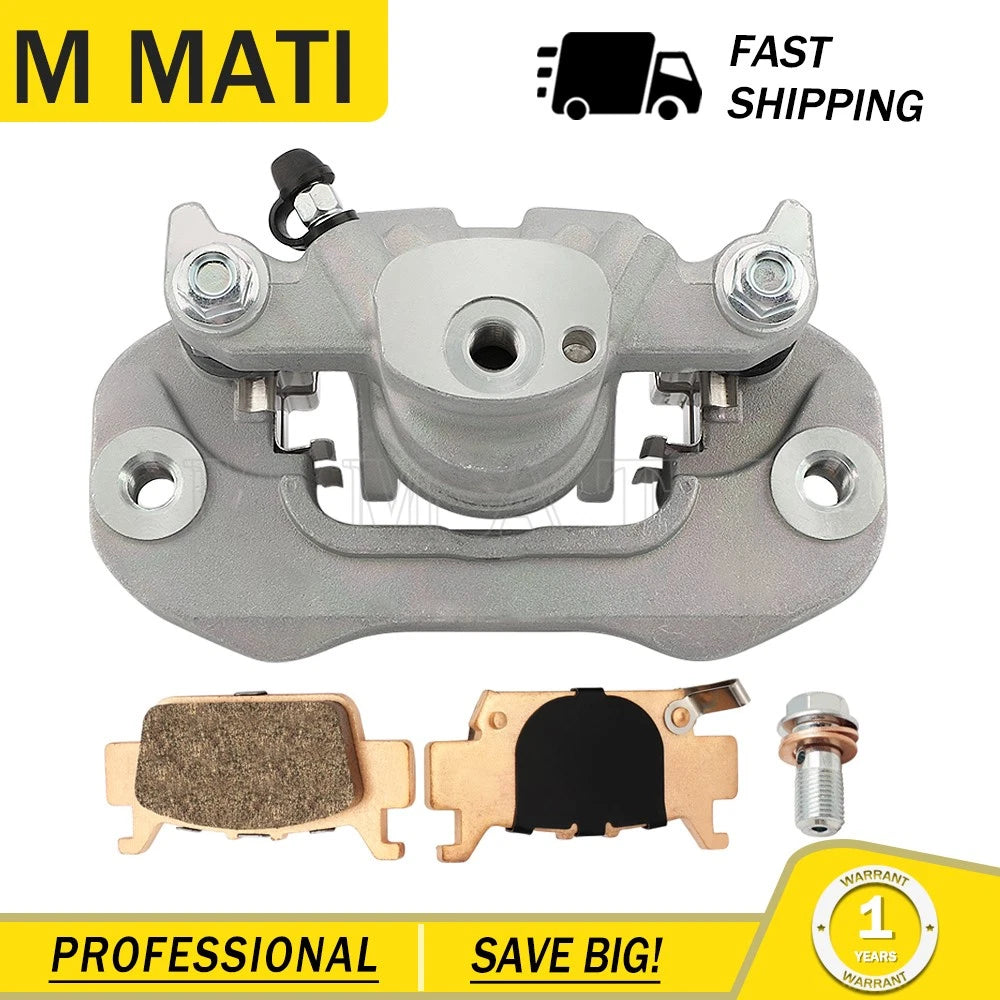 Rear Left Brake Caliper w/ Pads for Honda Pioneer 1000, Talon 1000X (2016–2023)