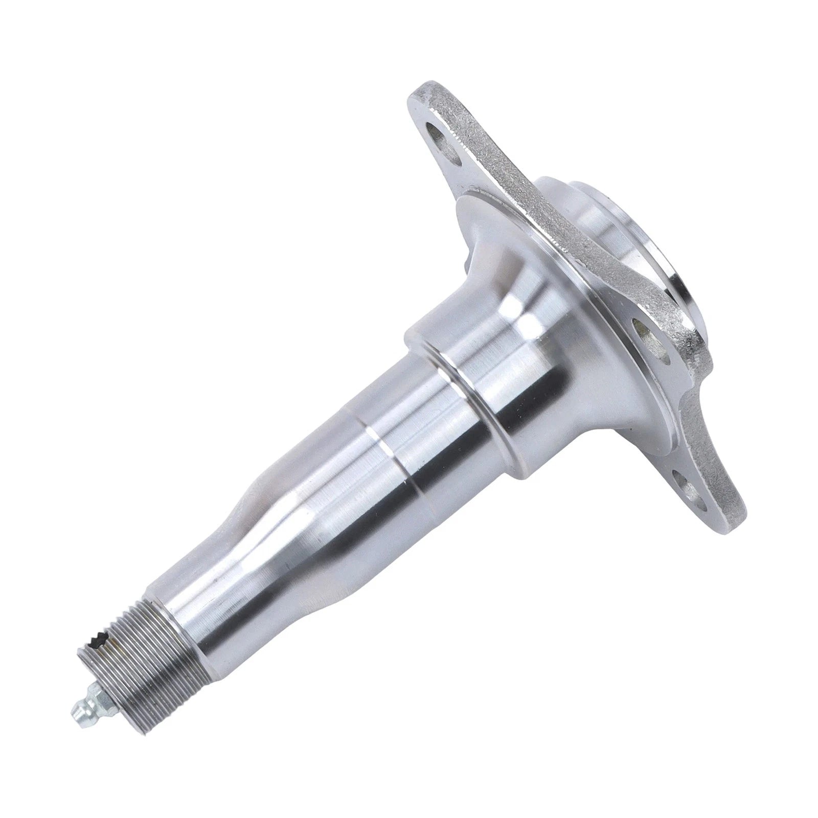 Weld-On Round Spindle with Brake Flange and Trailer Bearing Kit for Trailers
