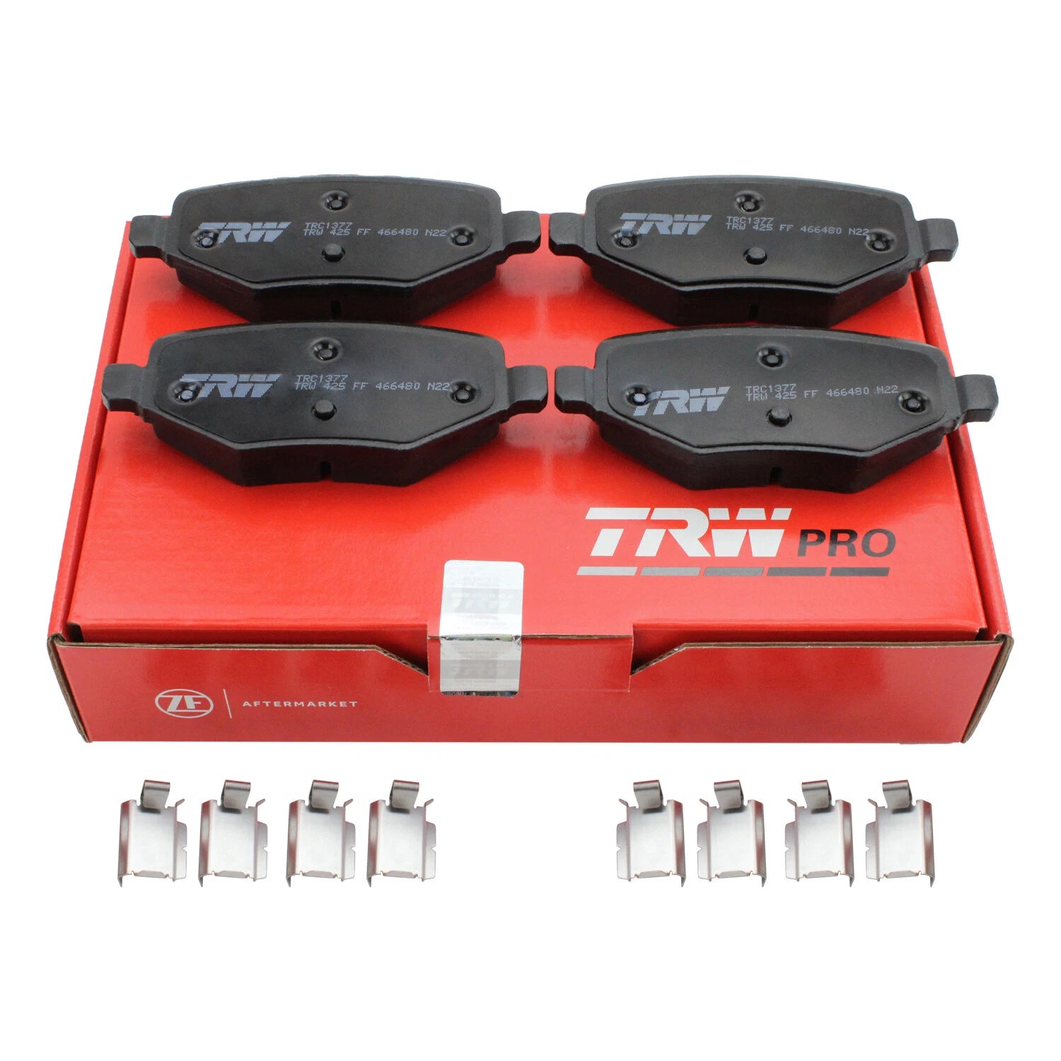 Set of 4 TRW Pro Rear Ceramic Brake Pads for Ford Explorer Flex Taurus Lincoln MKT MKS (2010–2019)
