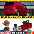 Tail Light Assembly for Nissan NV200 (2013–2018) Right Passenger Side Halogen